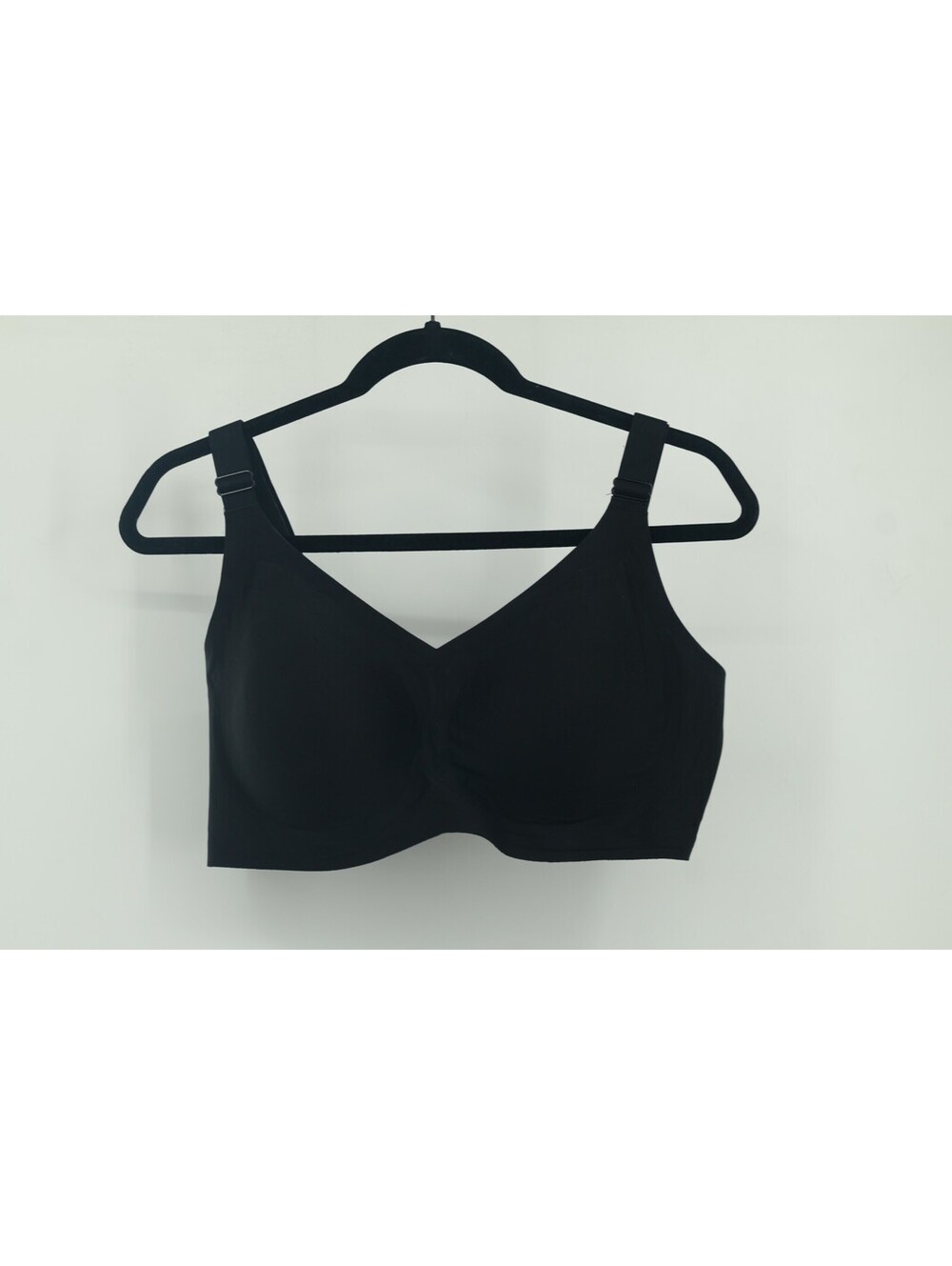 NWT Black XXL Buttery Soft Bra Wireless Comfort Seamless Bralette Nylon Spandex